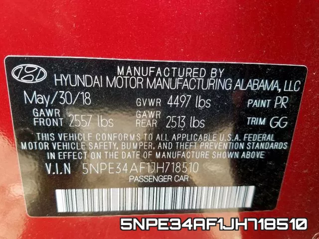 5NPE34AF1JH718510 фото 2