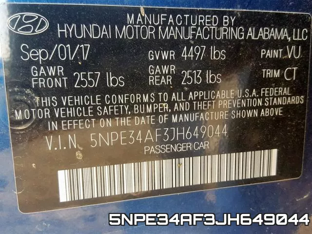 5NPE34AF3JH649044 фото 2