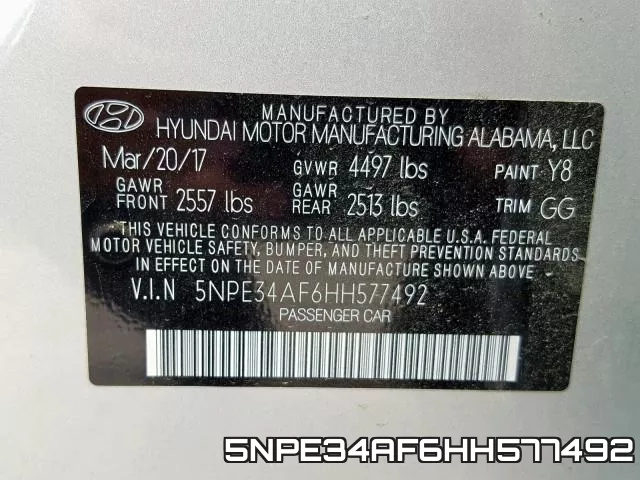 5NPE34AF6HH577492 фото 2