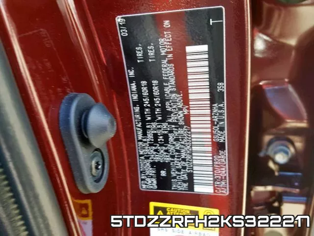 5TDZZRFH2KS322217 фото 2