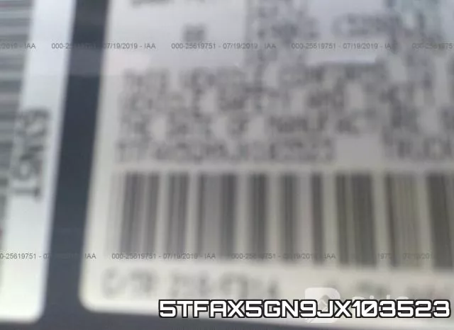 5TFAX5GN9JX103523 фото 10