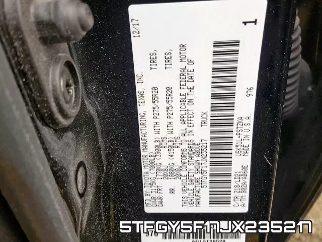 5TFGY5F17JX235217 фото 2
