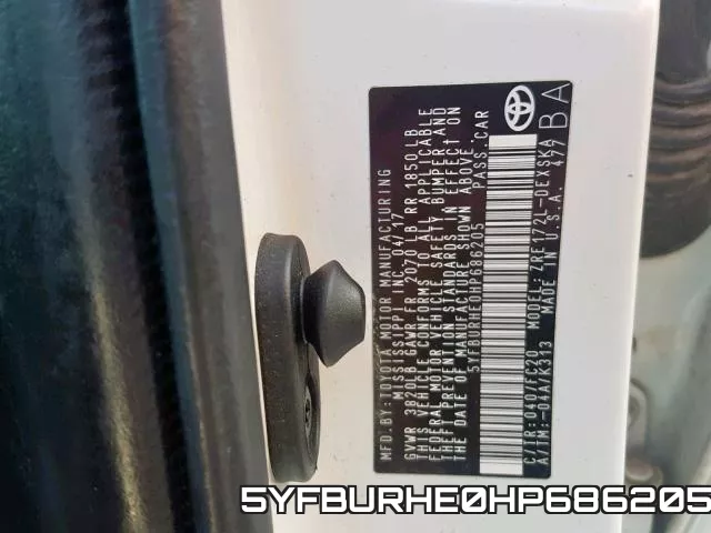 5YFBURHE0HP686205 фото 2