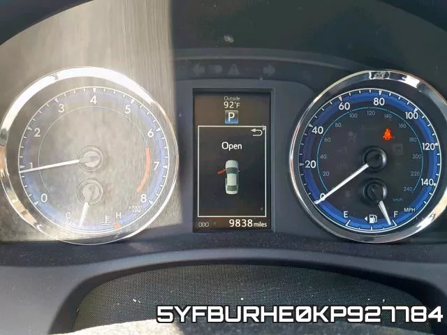 5YFBURHE0KP927784 фото 9