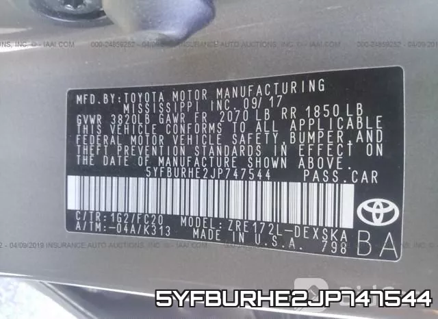 5YFBURHE2JP747544 фото 10