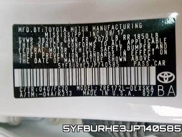 5YFBURHE3JP740585 фото 2