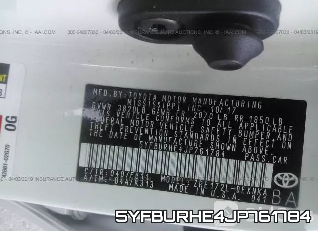 5YFBURHE4JP761784 фото 10