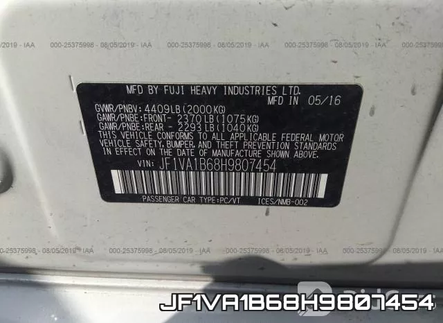 JF1VA1B68H9807454 фото 10