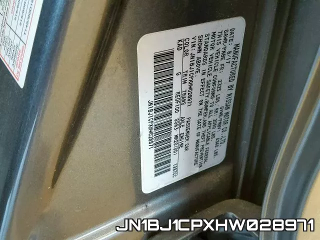 JN1BJ1CPXHW028971 фото 2
