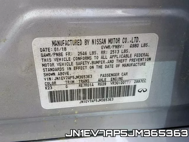 JN1EV7AP5JM365363 фото 2