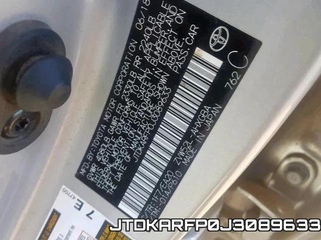 JTDKARFP0J3089633 фото 2
