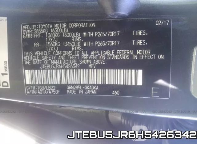 JTEBU5JR6H5426342 фото 10