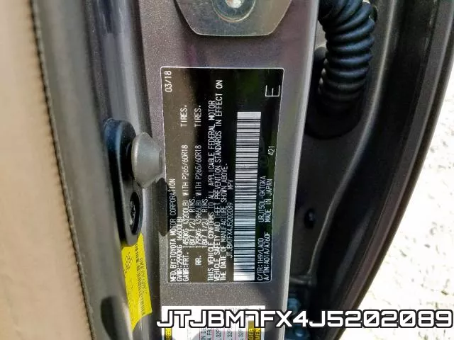 JTJBM7FX4J5202089 фото 2