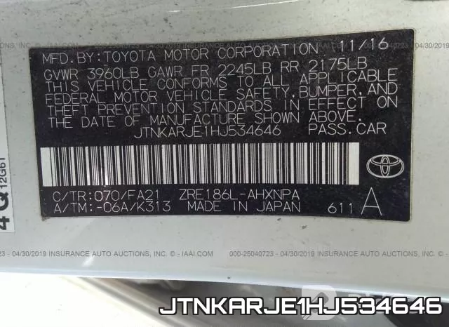 JTNKARJE1HJ534646 фото 10