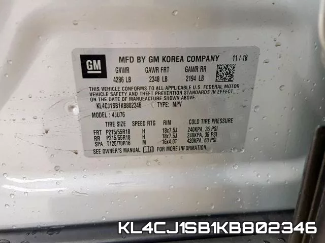 KL4CJ1SB1KB802346 фото 2