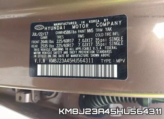 KM8J23A45HU564311 фото 10