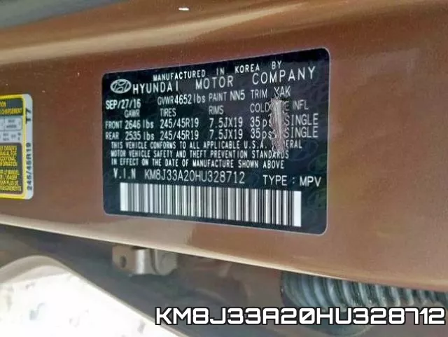 KM8J33A20HU328712 фото 2