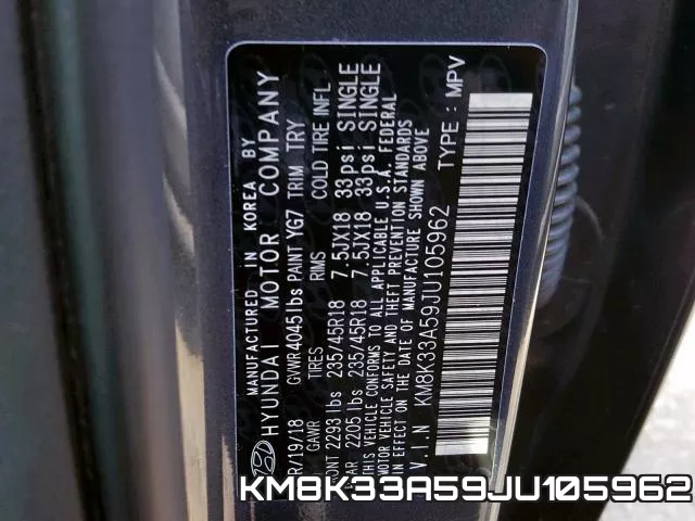KM8K33A59JU105962 фото 2