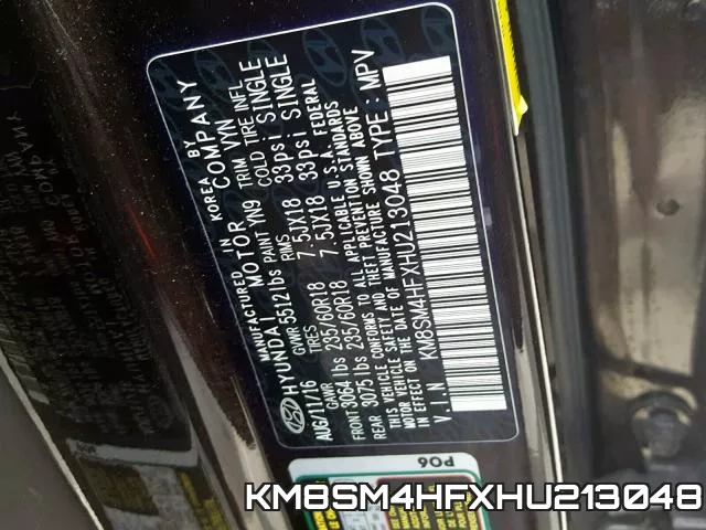 KM8SM4HFXHU213048 фото 2