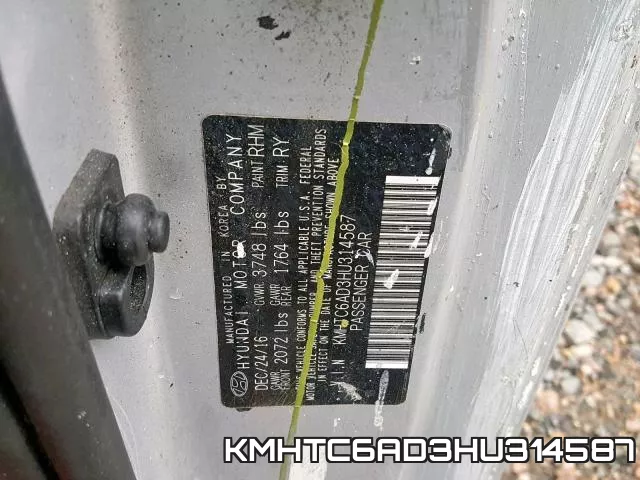 KMHTC6AD3HU314587 фото 2