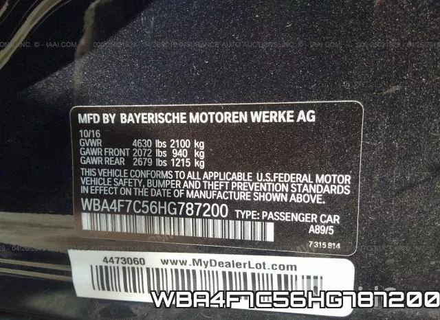 WBA4F7C56HG787200 фото 10