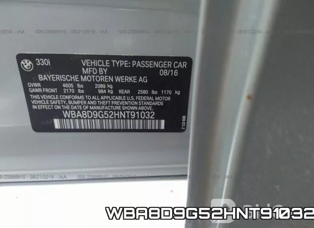 WBA8D9G52HNT91032 фото 10
