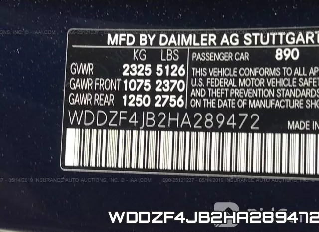 WDDZF4JB2HA289472 фото 10
