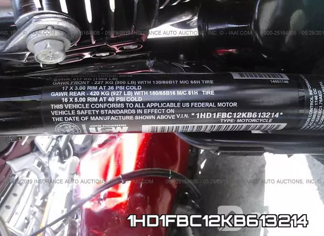 1HD1FBC12KB613214 фото 2