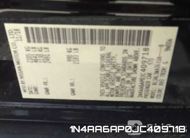 1N4AA6AP0JC409718 фото 9