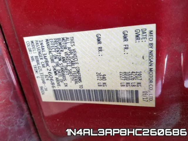 1N4AL3AP8HC260686 фото 2