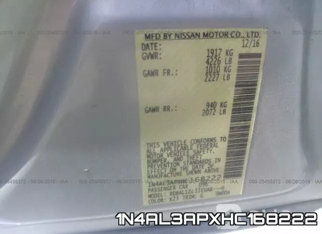 1N4AL3APXHC168222 фото 10