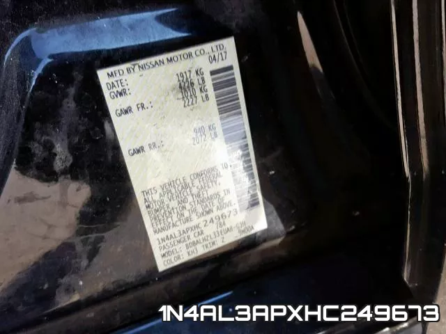 1N4AL3APXHC249673 фото 2