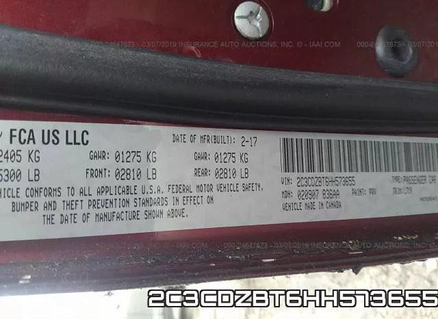 2C3CDZBT6HH573655 фото 10