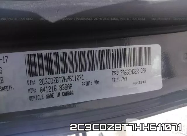2C3CDZBT7HH611071 фото 10