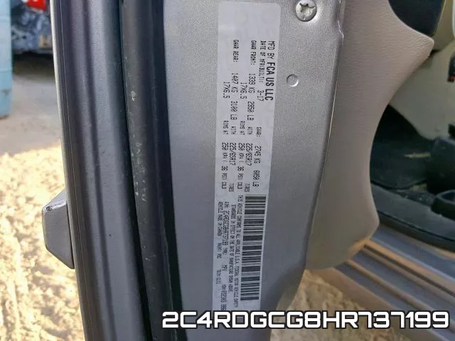 2C4RDGCG8HR737199 фото 2