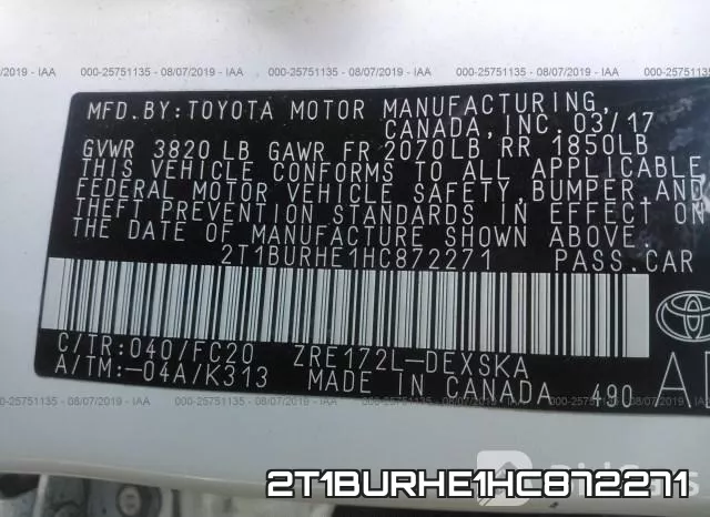2T1BURHE1HC872271 фото 10