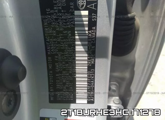 2T1BURHE3HC771278 фото 10