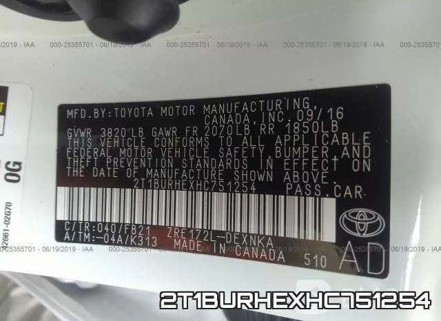 2T1BURHEXHC751254 фото 10