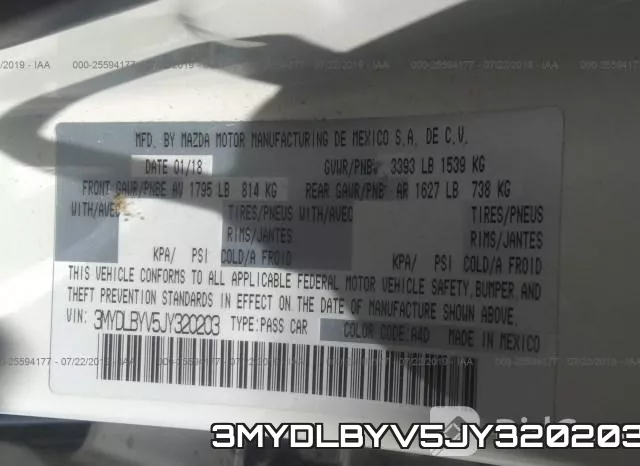 3MYDLBYV5JY320203 фото 10