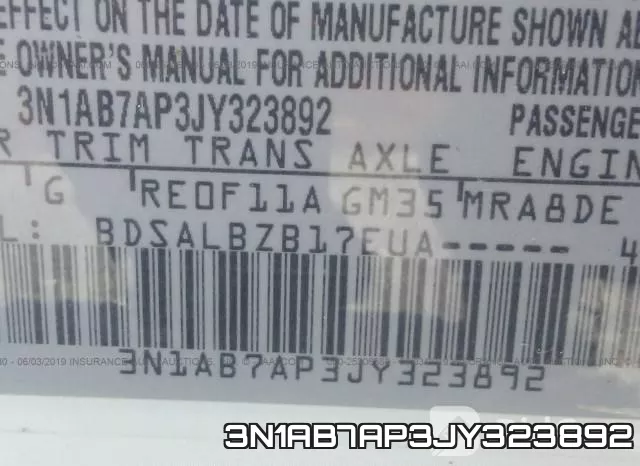 3N1AB7AP3JY323892 фото 10