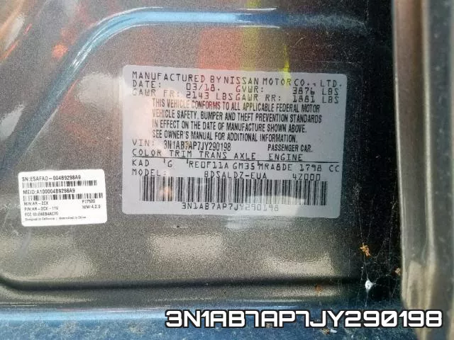 3N1AB7AP7JY290198 фото 2