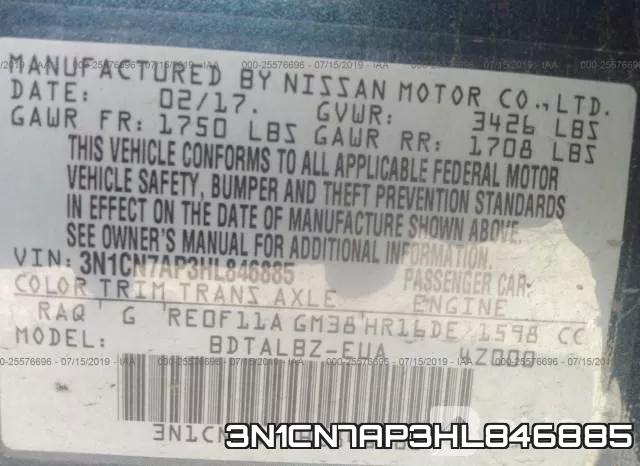 3N1CN7AP3HL846885 фото 10