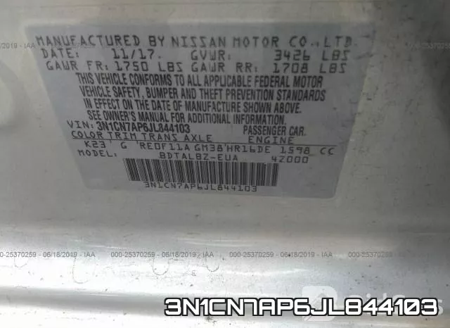 3N1CN7AP6JL844103 фото 10