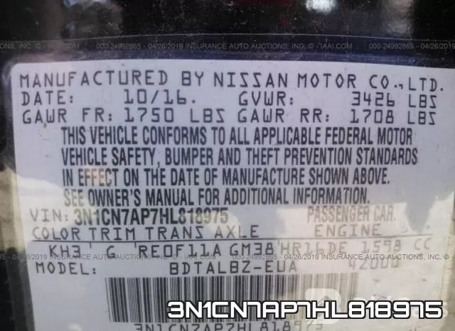 3N1CN7AP7HL818975 фото 10