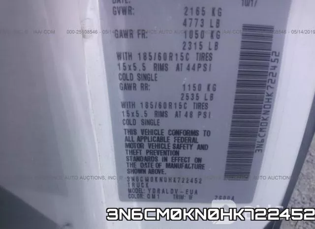 3N6CM0KN0HK722452 фото 10