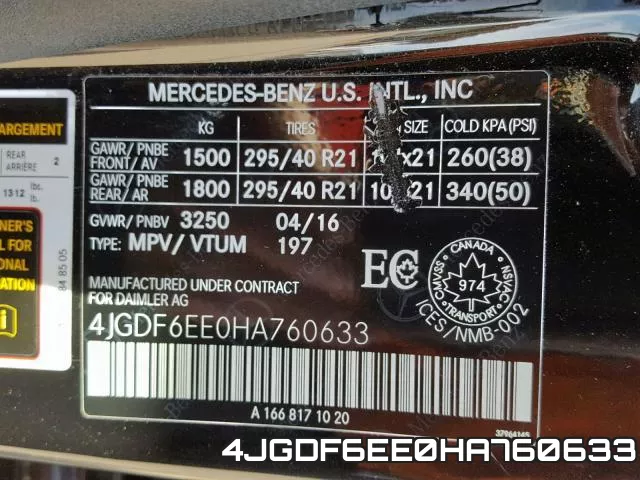 4JGDF6EE0HA760633 фото 2