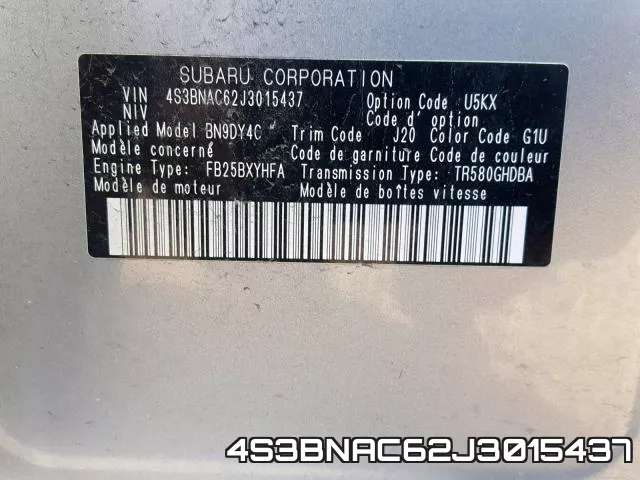 4S3BNAC62J3015437 фото 2
