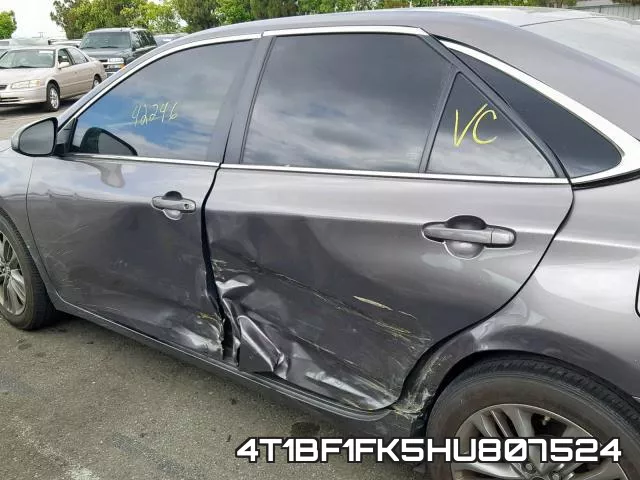 4T1BF1FK5HU807524 фото 10