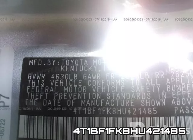 4T1BF1FK8HU421485 фото 10