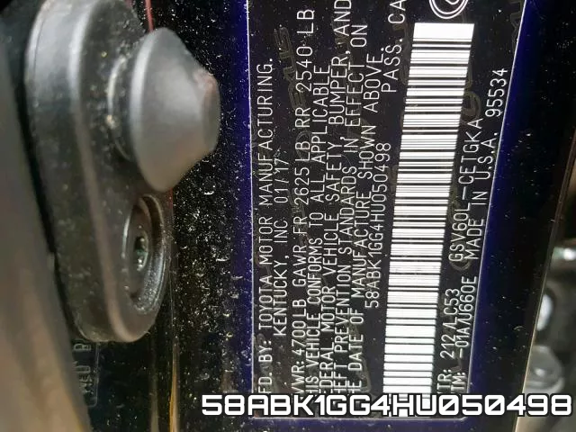 58ABK1GG4HU050498 фото 2